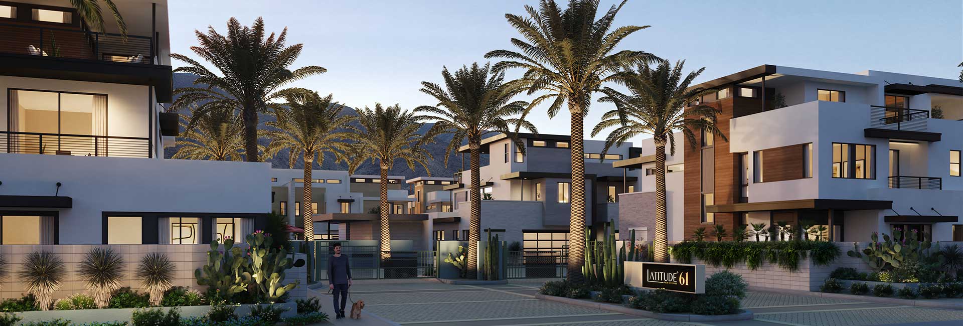 Latitude 61 community entrance.