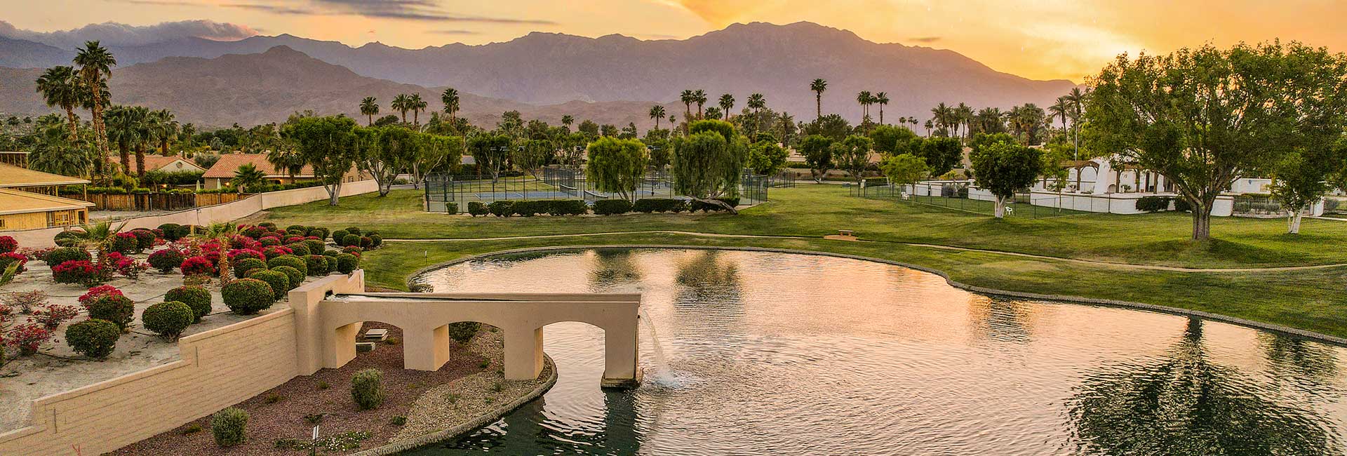 Rio Del Sol community entrance water feature.